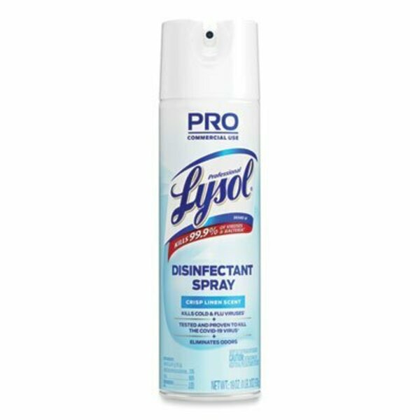 Reckitt Benckiser ProLysol, Disinfectant Spray, Crisp Linen, 19 Oz Aerosol Can 74828EA